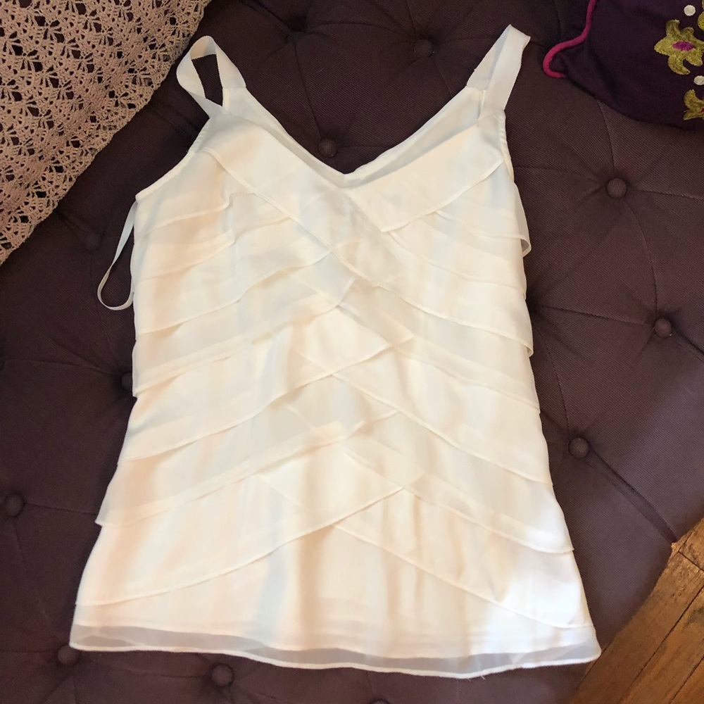 White ruffle Black House White Market blouse